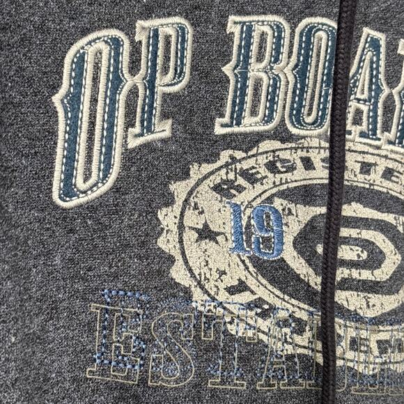 OCEAN PACIFIC OP BOARD CO SWEATSHIRT HOODIE Embroidered Logo Size Medium NWT - Picture 7 of 7